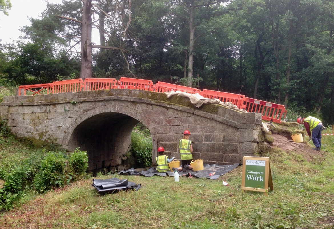 Bridge 70 during volunteer-led restoration
