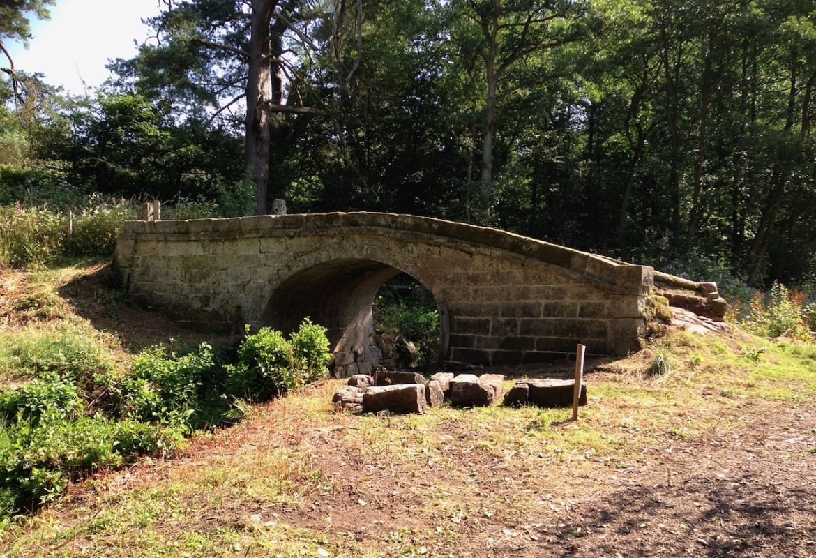 WRG camp at Br70, July 2014 - completed repointing on the bridge