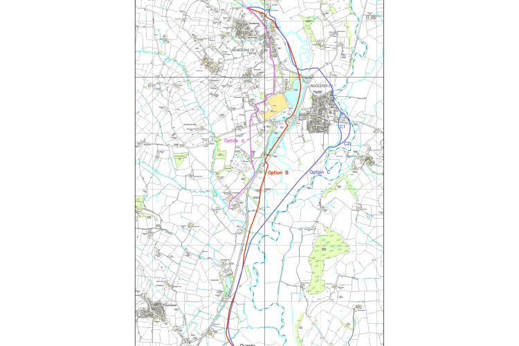 Halcrow study 2009 - route options