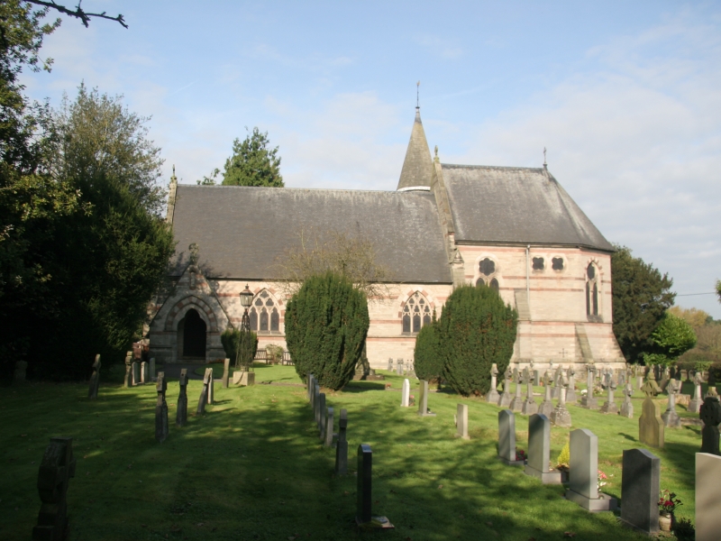 Denstone Church, on the line of the canal