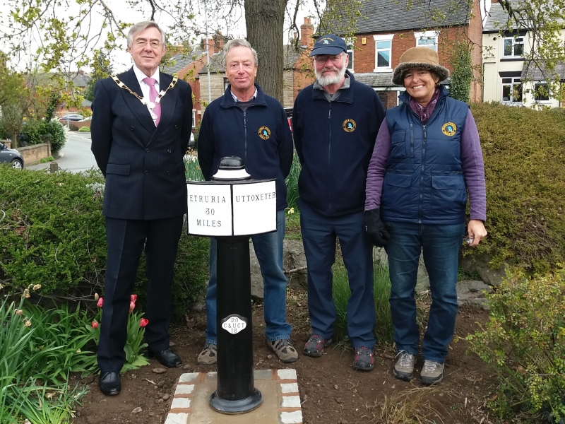 Photocall at milepost 30 on completion of the project