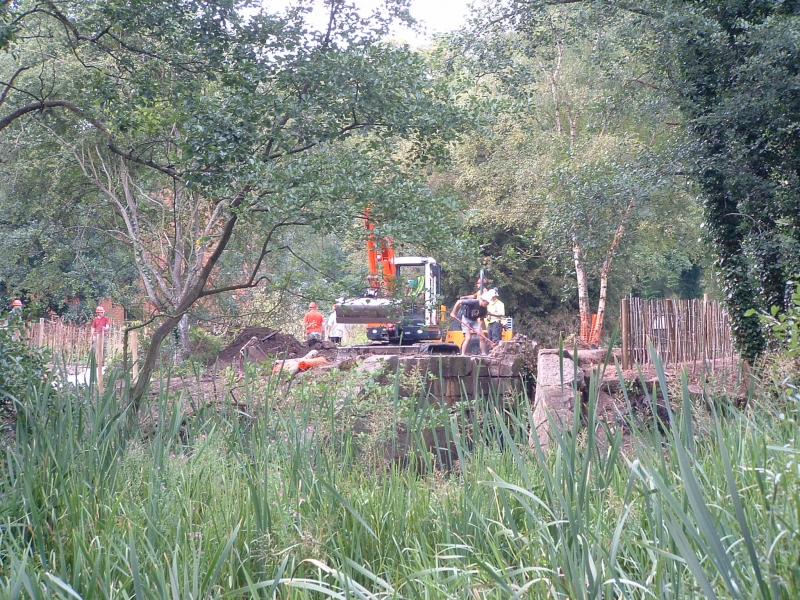 Summer 2003 - lush growth in the basin and lock. ©Julie Arnold / Waterway Images