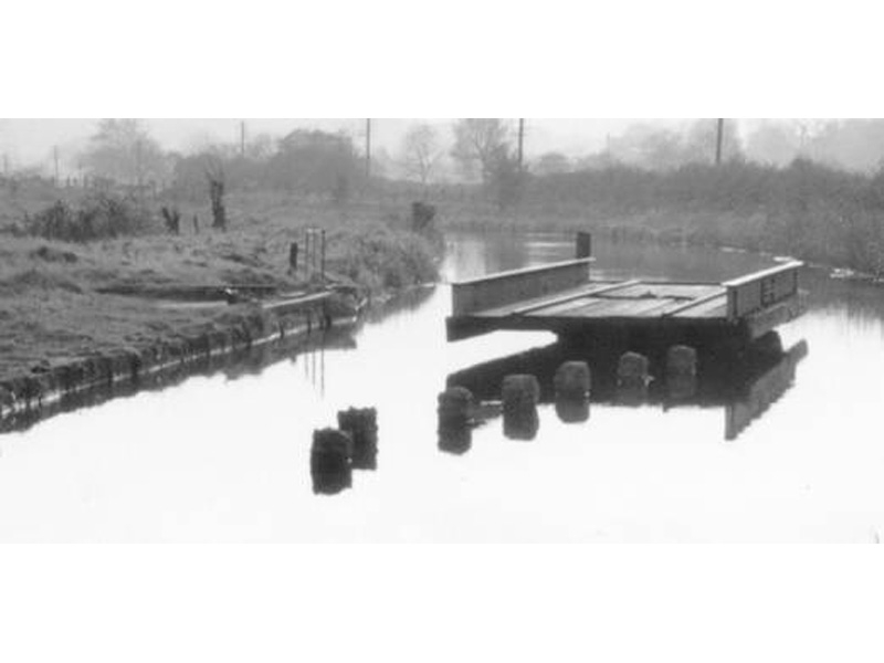 Turntable over the Caldon Canal leading to Victoria Mill