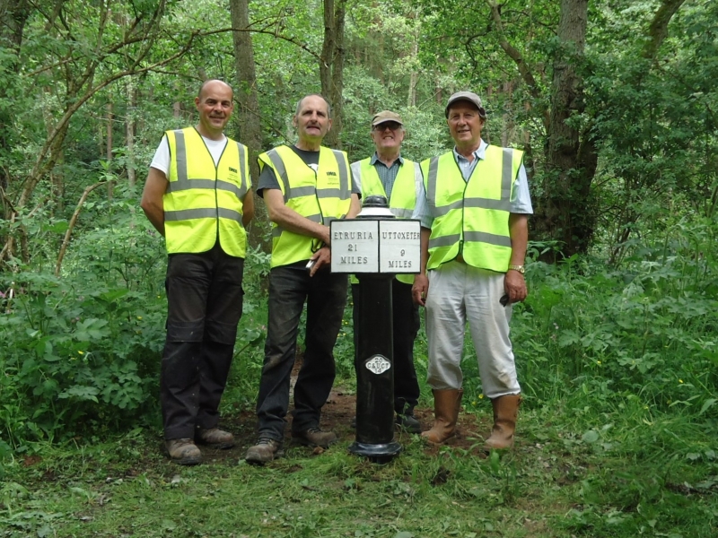 Milepost installation team